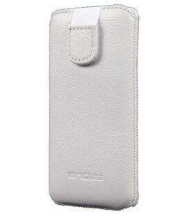 Θήκη Protect Ancus για Apple iPhone 5/5S/5C Δέρμα Λευκή
