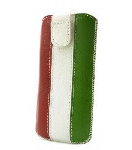 Θήκη Protect Ancus Italy Flag για Apple iPhone 5 Δέρμα Λευκή