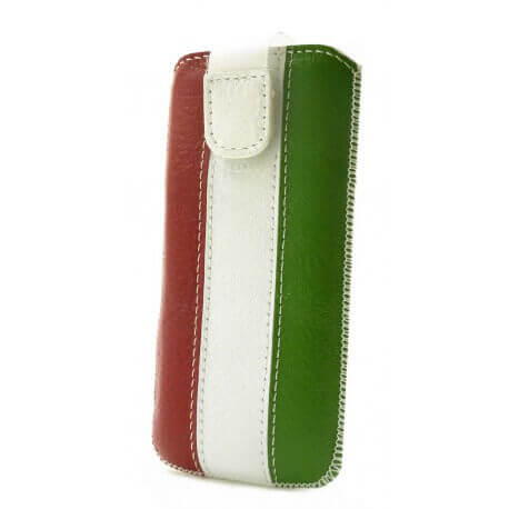 Θήκη Protect Ancus Italy Flag για Apple iPhone 5 Δέρμα Λευκή