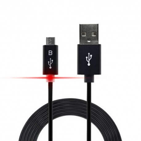 Καλώδιο σύνδεσης Ancus Smart LED USB σε Micro USB Μαύρο