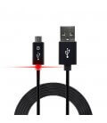 Καλώδιο σύνδεσης Ancus Smart LED USB σε Micro USB Μαύρο
