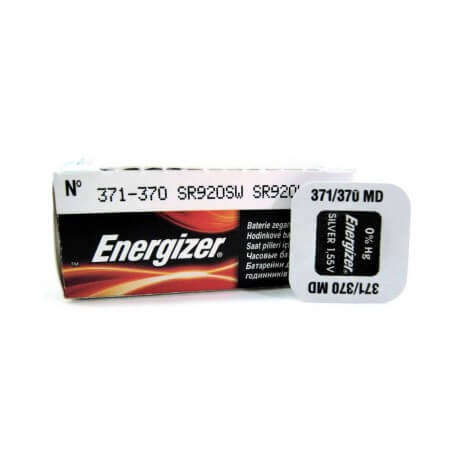 Buttoncell Energizer 371-370 SR920SW SR620W Τεμ. 1