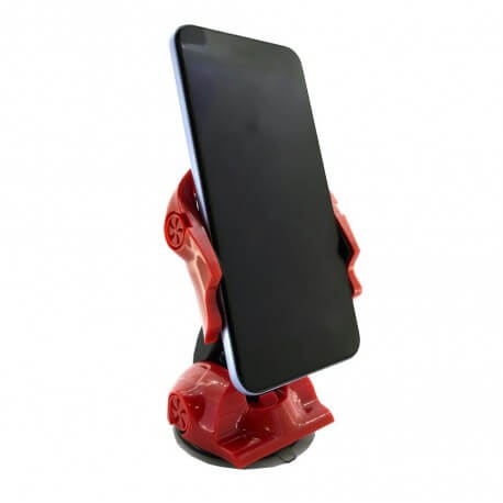 Βάση Στήριξης Αυτοκινήτου 360° Universal Car Κόκκινο-Μαύρο για Smartphone 3'' έως 6'' Ίντσες