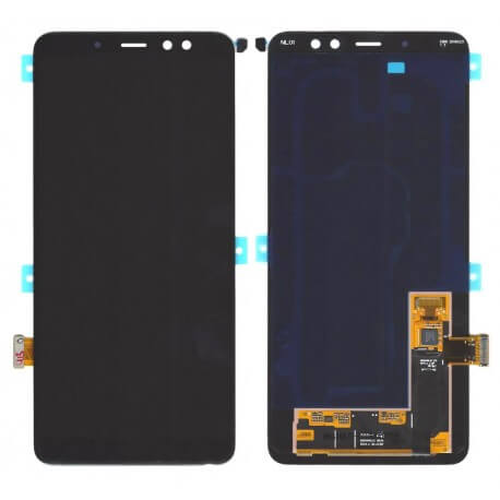 Γνήσια Οθόνη & Μηχανισμός Αφής Samsung SM-A730 Galaxy A8 plus (2018) με Κόλλα Μαύρο GH97-21534A