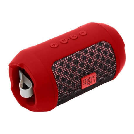 Φορητό Ηχείο Bluetooth Maxton Masaya MX116 3W Red με Ανοιχτή Ακρόαση, Audio-in, MicroSD και FM Radio