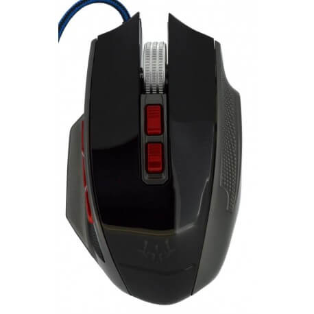 Ενσύρματο Ποντίκι Lanhear 9D Mechanical Gaming Mouse 9 Πλήκτρων 4000 DPI με Ρύθμιση DPI και LED Λαμπάκια Μαύρο