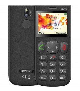 Maxcom MM750 2.3" με Μεγάλα Πλήκτρα, Bluetooth, Ραδιόφωνο, Κάμερα και Πλήκτρο Έκτακτης Ανάγκης Μαύρο