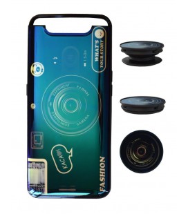 Θήκη Ancus TPU Fashion με Popsocket για Samsung SM-A805F Galaxy A80 Μπλε