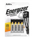Μπαταρία Αλκαλική Energizer Alkaline Power LR03 size AAA 1.5V Τεμ. 4