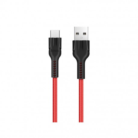 Καλώδιο σύνδεσης Hoco U31 USB σε Type-C 2.4A Κόκκινο 1,2μ