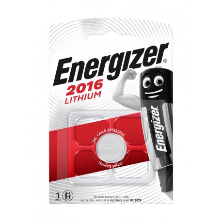 Buttoncell Lithium Energizer CR2016 3V Τεμ. 1