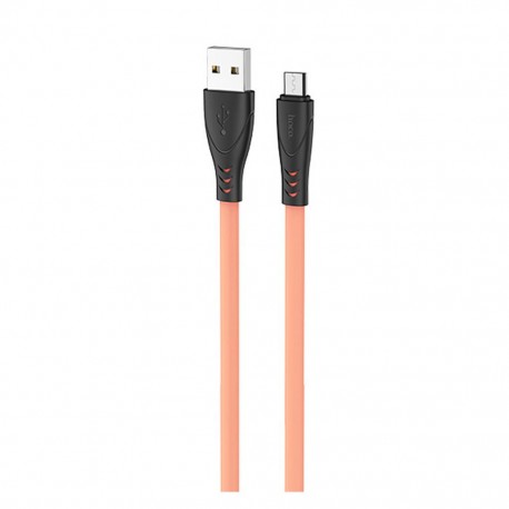Καλώδιο σύνδεσης Hoco X42 USB σε Micro-USB 2.4A Fast Charging με Ανθεκτική Σιλικόνη 1μ. Κίτρινο