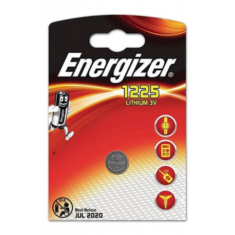 Buttoncell Energizer Lithium CR1225 3V Τεμ. 1