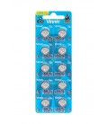 Buttoncell Vinnic LR1154F AG13 LR44 Τεμ. 10 με Διάτρητη Συσκευασία