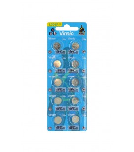 Buttoncell Vinnic L926F AG7 Τεμ. 10 με Διάτρητη Συσκευασία