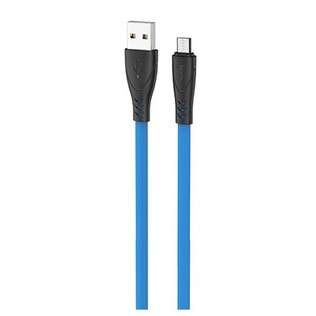 Καλώδιο σύνδεσης Hoco X42 USB σε Micro-USB 2.4A Fast Charging με Ανθεκτική Σιλικόνη 1μ. Μπλε