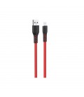 Καλώδιο σύνδεσης Hoco X44 Soft Silicone USB σε Micro-USB 2.4A με Ανθεκτική Σιλικόνη και Φωτεινή Ένδειξη 1μ. Κόκκινο