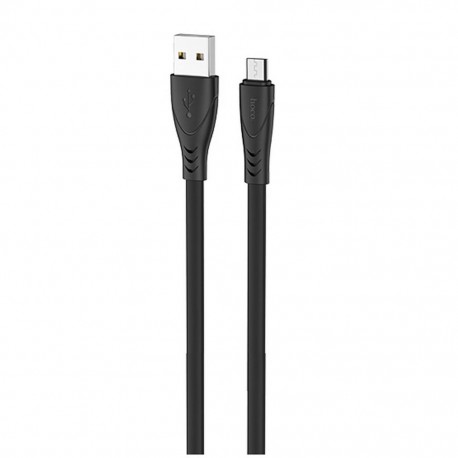 Καλώδιο σύνδεσης Hoco X42 USB σε Micro-USB 2.4A Fast Charging με Ανθεκτική Σιλικόνη 1μ. Μαύρο