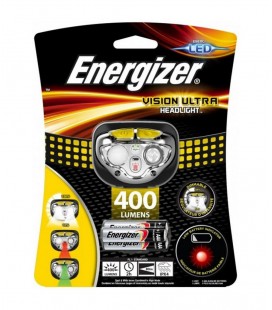 Φακός Κεφαλής Energizer Vision Ultra 400 Lumens με 3 Μπαταρίες ΑΑΑ Μαύρο-Κίτρινο