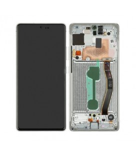 Γνήσια Οθόνη & Μηχανισμός Αφής Samsung SM-G770F Galaxy S10 Lite Άσπρο GH82-21672B