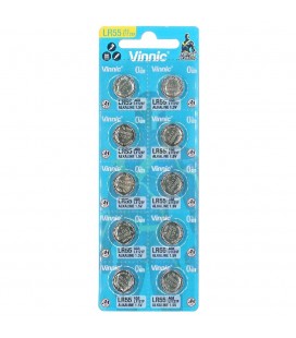 Buttoncell Vinnic LR1121F AG8 LR55 Τεμ. 10 με Διάτρητη Συσκευασία