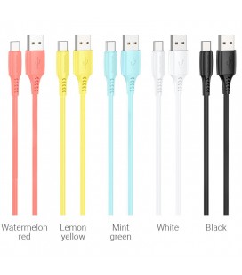 Σετ Καλωδίων Σύνδεσης Borofone BX40 Multicolor Superior USB σε USB-C 2.4A 1μ σε Αρωματική Συσκευασία 30 τεμαχίων με 5 Χρώματα