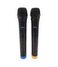 Διπλό Ασύρματο Μικρόφωνο Media-Tech MT395 Accent Pro Μαύρο με USB Receiver για Ηχεία Karaoke και Άλλες Συσκευές Ήχου