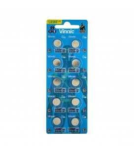 Buttoncell Vinnic LR936 AG9 Τεμ. 10 με Διάτρητη Συσκευασία
