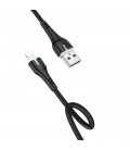 Καλώδιο σύνδεσης Hoco X45 Surplus USB σε Lightning 2.4A με Ένδειξη LED για φόρτιση και μεταφορά δεδομένων 1μ. Μαύρο