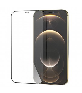 Tempered Glass Hoco G5 0.33mm Full Silk Screen HD 2.5D για Apple iPhone 12 Mini Μαύρο Σετ 10 τμχ.