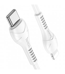 Καλώδιο σύνδεσης Hoco X55 Trendy USB-C σε Lightning 3.0A PD 20W με Δυνατότητα Ταχείας Φόρτισης Λευκό 1μ