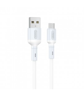 Καλώδιο Σύνδεσης Hoco X65 Prime USB σε Micro USB για Γρήγορη Φόρτιση και Μεταφορά Δεδομένων 2.4A Λευκό 1μ