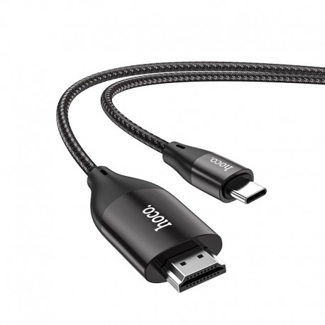 Καλώδιο σύνδεσης Hoco UA16 USB-C σε HDMI 4K ULTRA HD 2 μ. Γκρι