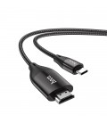 Καλώδιο σύνδεσης Hoco UA16 USB-C σε HDMI 4K ULTRA HD 2 μ. Γκρι