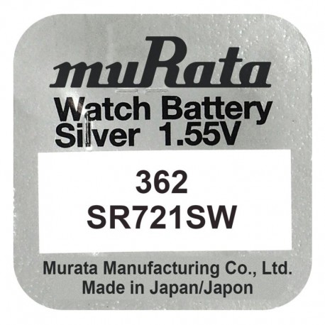 Buttoncell Murata 362 SR721SW Τεμ. 1