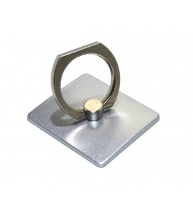 Βάση Στήριξης Γραφείου 360° Rotating Ring για Κινητά Τηλέφωνα Ασημί 3.5 x 4 cm