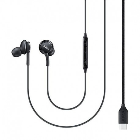 Hands Free Stereo Samsung Earphones EO-IC100BB USB-C Μαύρο με Μικρόφωνο και Πλήκτρο Λειτουργίας 1,2μ