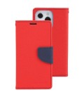 Θήκη Book Goospery Fancy Diary για Apple iPhone 13 Κόκκινο - Μπλε