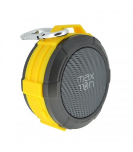 Φορητό Ηχείο Εξωτερικού Χώρου Bluetooth Maxton Telica MX51 3W IP5 Κίτρινο με Ανοιχτή Ακρόαση, Audio-in, MicroSD