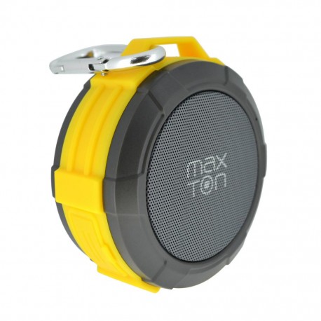 Φορητό Ηχείο Εξωτερικού Χώρου Bluetooth Maxton Telica MX51 3W IP5 Κίτρινο με Ανοιχτή Ακρόαση, Audio-in, MicroSD
