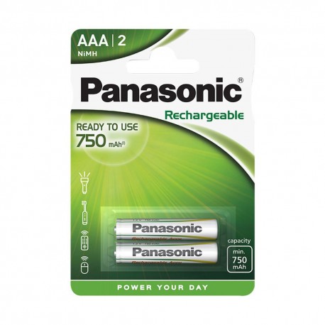 Μπαταρία Επαναφορτιζόμενη Panasonic size AAA HHR4MVE/2BC 1.2V Τεμ. 2