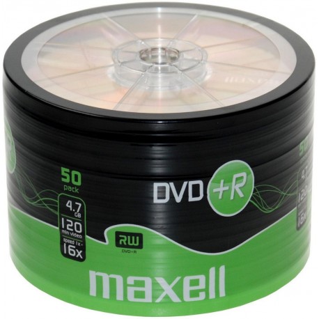 DVD+R Maxell 16X SP50 για Καταγραφή 120min / 4.7GB Συσκευασία 50 τμχ