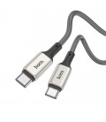 Καλώδιο σύνδεσης Hoco X66 Howdy 60W  USB-C σε USB-C 3.0A  1μ. Μαύρο