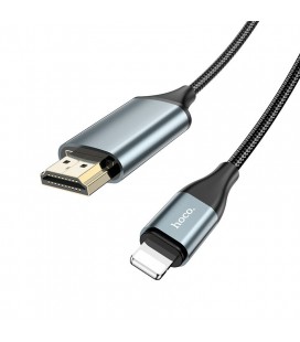 Καλώδιο Σύνδεσης Hoco UA15 Lightning σε HDMI 1080P HD 3.3V  Μαύρο 2m