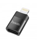 Αντάπτορας Hoco UA17 USB2.0  Lighting σε USB-C Μαύρο