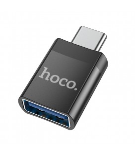 Αντάπτορας Hoco UA17 USB3.0  USB-A σε USB-C OTG Μαύρο