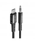 Καλώδιο σύνδεσης Acefast C1-08 USB-C σε 3.5mm Αρσενικό Braided 1.2 Μαύρο