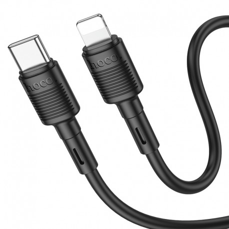 Καλώδιο Σύνδεσης Hoco X83 iP Victory USB-C σε Lightning για Γρήγορη Φόρτιση PD20W Μαύρο 1m