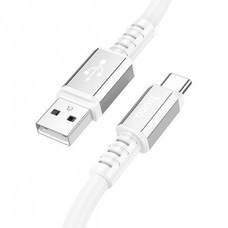 Καλώδιο Σύνδεσης Hoco X85 Strength USB σε USB-C 3A Λευκό 1m