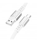 Καλώδιο Σύνδεσης Hoco X85 Strength USB σε USB-C 3A Λευκό 1m